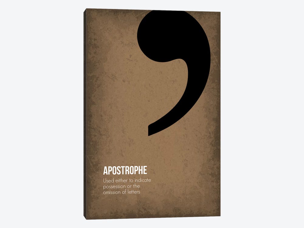 Apostrophe by GetYourNerdOn 1-piece Canvas Art