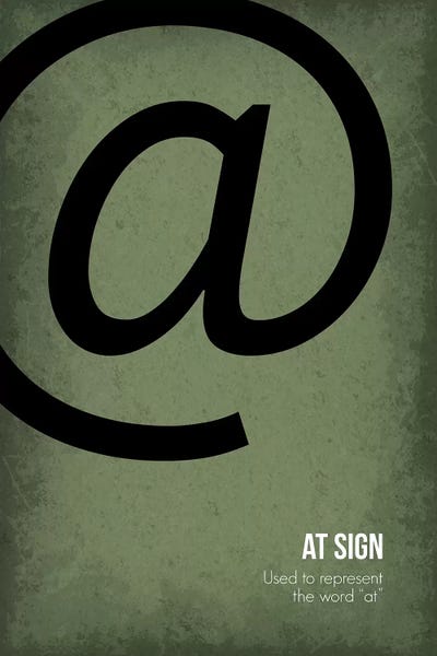 Punctuation: At Sign by GetYourNerdOn
