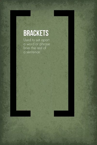 Brackets by GetYourNerdOn multi panel art