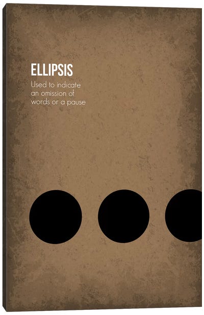 Ellipsis Canvas Art Print - Punctuation