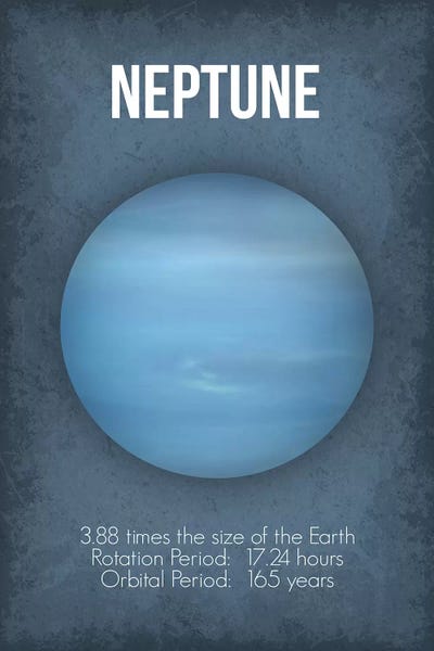 Kids Educational Art: Neptune by GetYourNerdOn