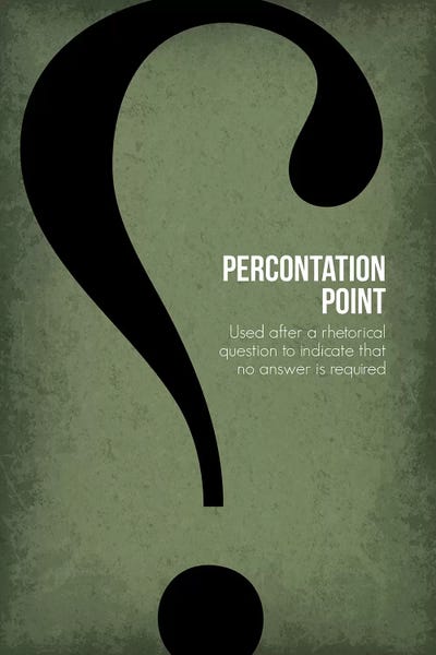 Punctuation: Percontation Point by GetYourNerdOn