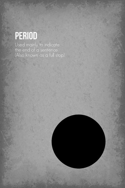 Punctuation: Period by GetYourNerdOn