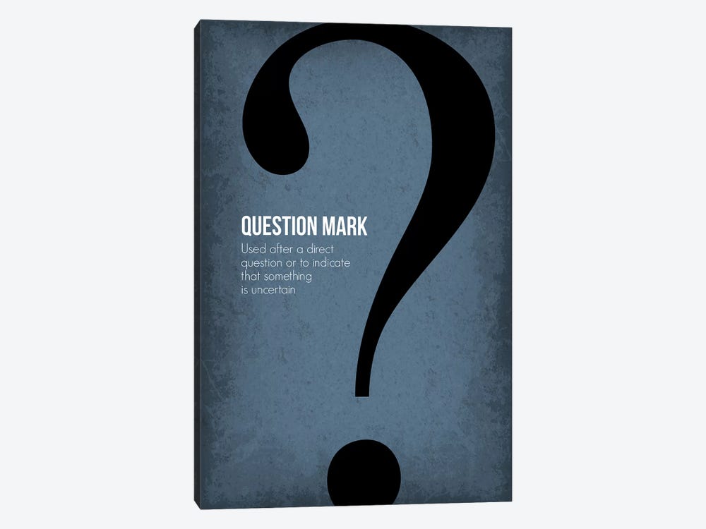 Question Mark by GetYourNerdOn 1-piece Canvas Art