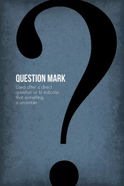 Punctuation: Question Mark by GetYourNerdOn