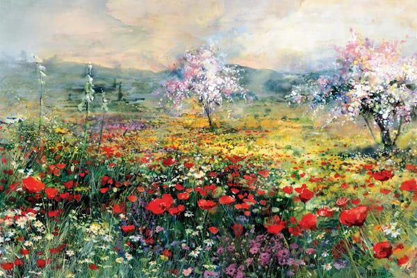Gardens & Floral Landscapes: Between The Poppies by Willem Haenraets
