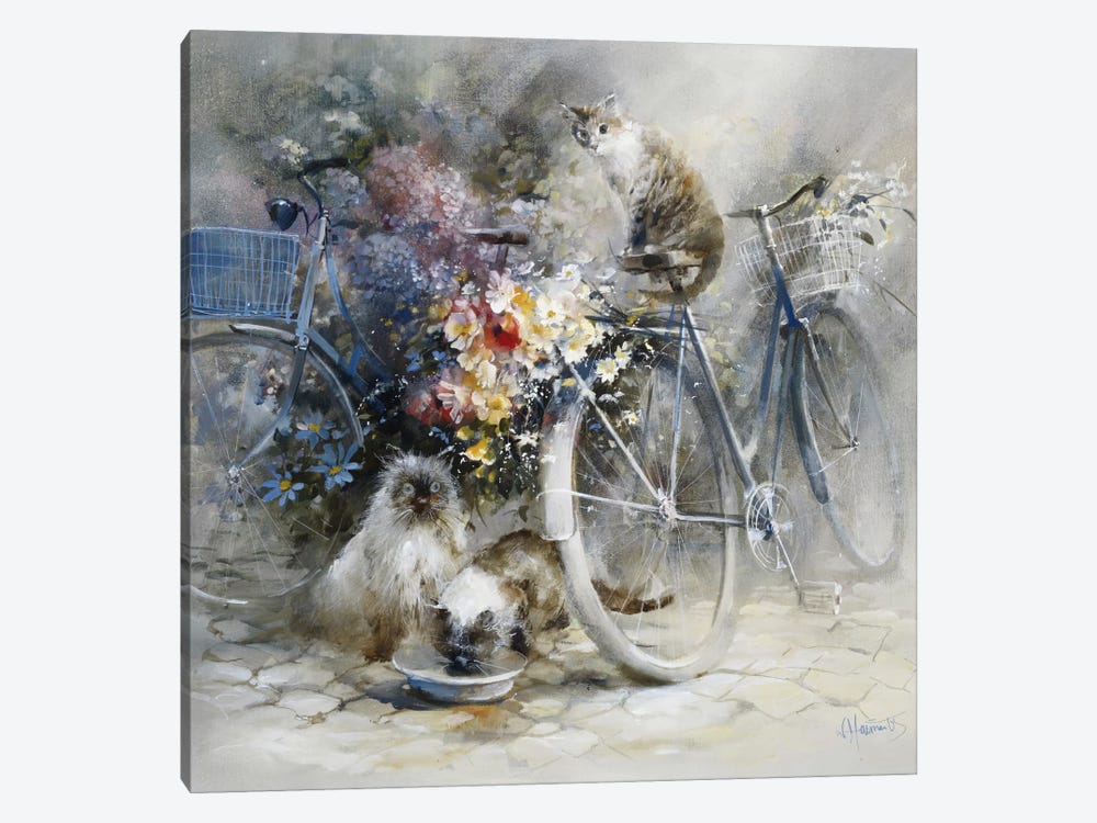 Bicycle Race by Willem Haenraets 1-piece Canvas Wall Art