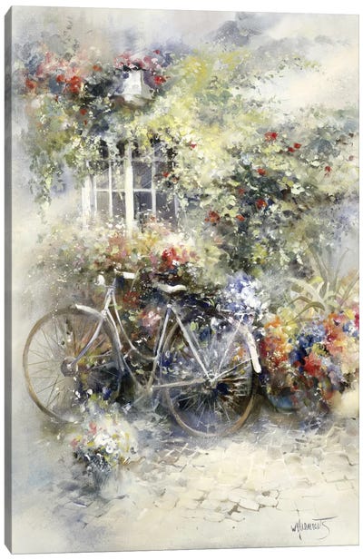 Blossom Canvas Art Print - Bicycle Art