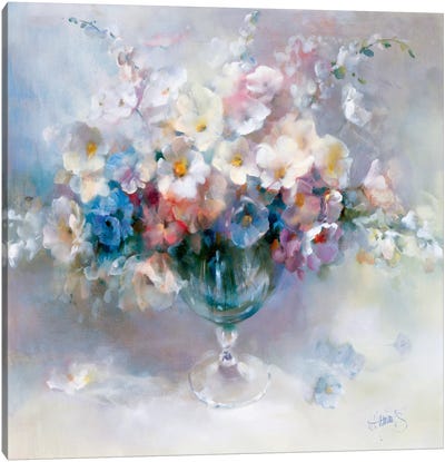 Crystal Flowers Canvas Art Print - Willem Haenraets