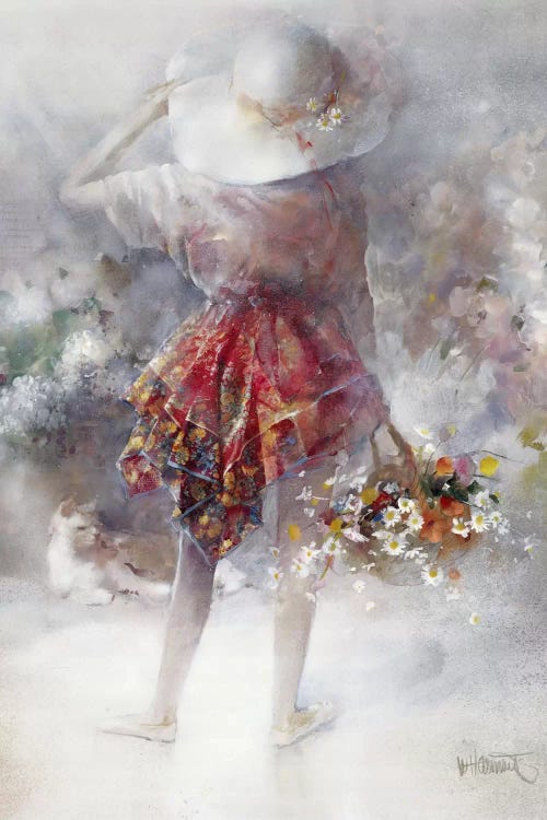 Flower Girl by Willem Haenraets wall art