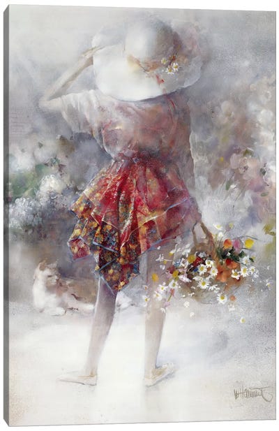 Flower Girl Canvas Art Print