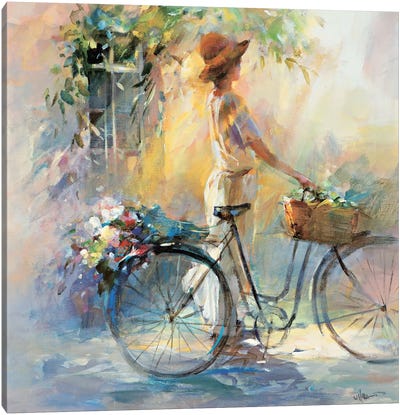 Go For A Ride Canvas Art Print - Bicycle Art