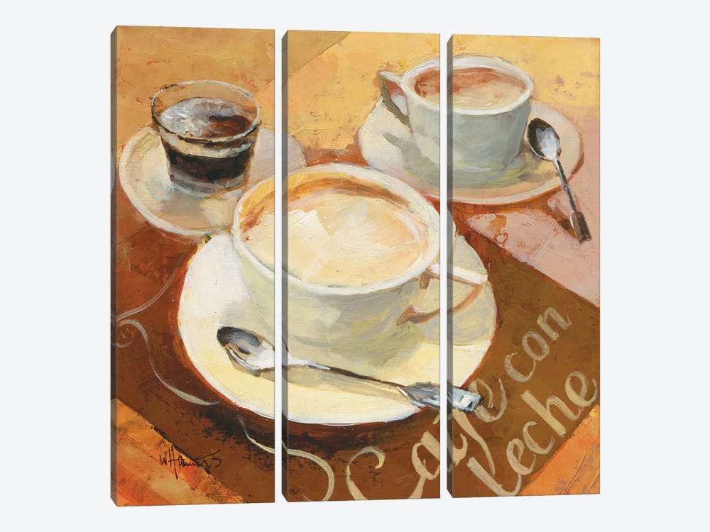 Cafe Grande II by Willem Haenraets 3-piece Canvas Print