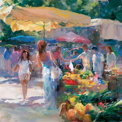 Market Tuni by Willem Haenraets framed canvas print