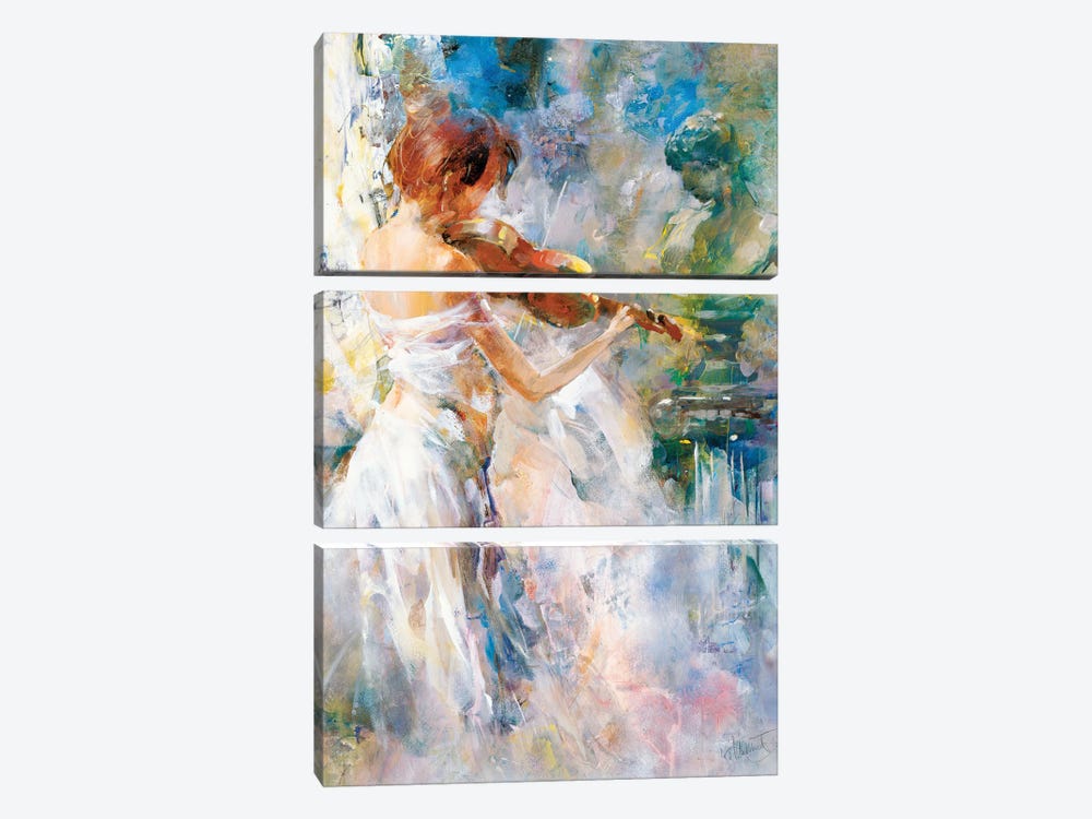 Peace In Playing by Willem Haenraets 3-piece Canvas Artwork