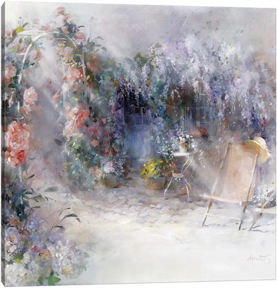 Roses And Lilacs Canvas Art Print - Willem Haenraets