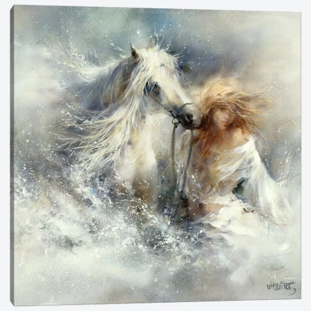 Scene In Water Canvas Print #HAE222} by Willem Haenraets Canvas Art