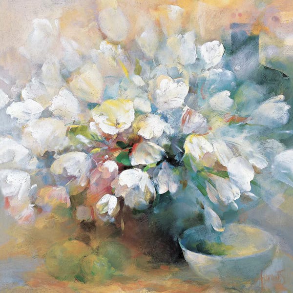 Tulips: Sparkling White Tulips I by Willem Haenraets