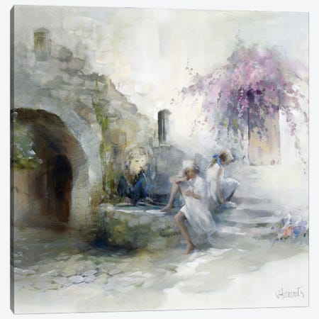 Teenagers Canvas Print #HAE257} by Willem Haenraets Canvas Wall Art