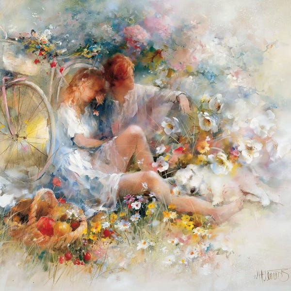 Labrador Retrievers: Trip In Spring by Willem Haenraets