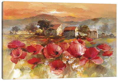 Tuscan Romance II Canvas Art Print - Best Selling Floral Art