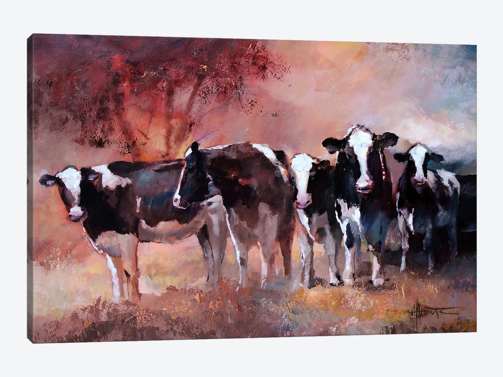 Cows by Willem Haenraets 1-piece Canvas Artwork