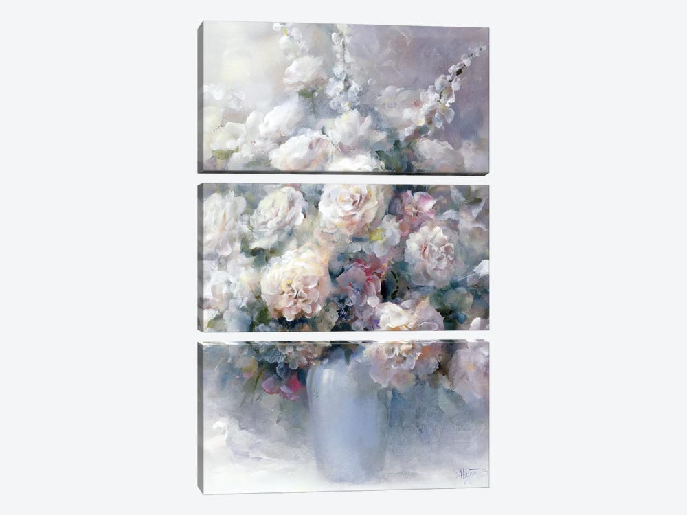 White Bouquet by Willem Haenraets 3-piece Canvas Art Print