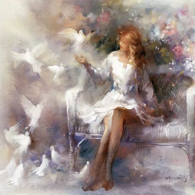 White Dreams by Willem Haenraets multi panel art