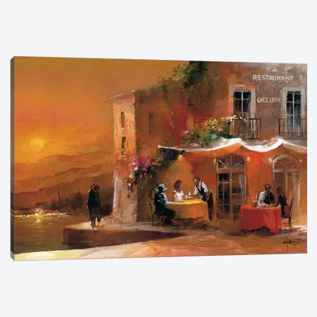 Dinner For Two I Canvas Print #HAE27} by Willem Haenraets Canvas Print
