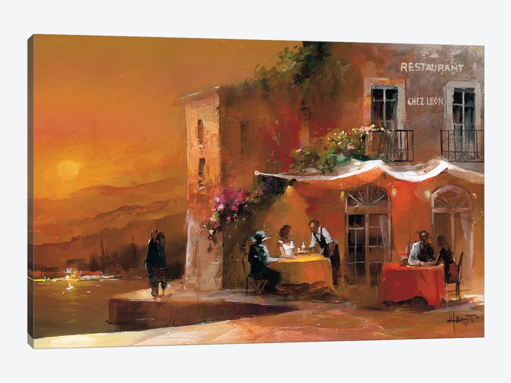 Dinner For Two I by Willem Haenraets 1-piece Canvas Print