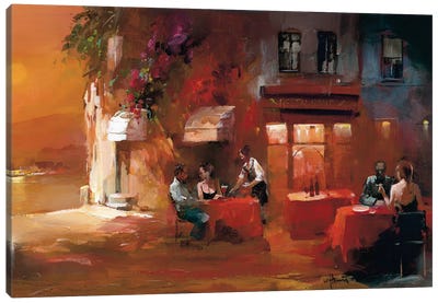 Dinner For Two II Canvas Art Print - Willem Haenraets
