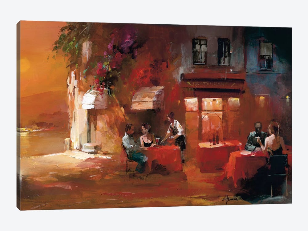 Dinner For Two II by Willem Haenraets 1-piece Canvas Artwork