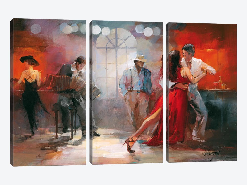Tango by Willem Haenraets 3-piece Canvas Art Print