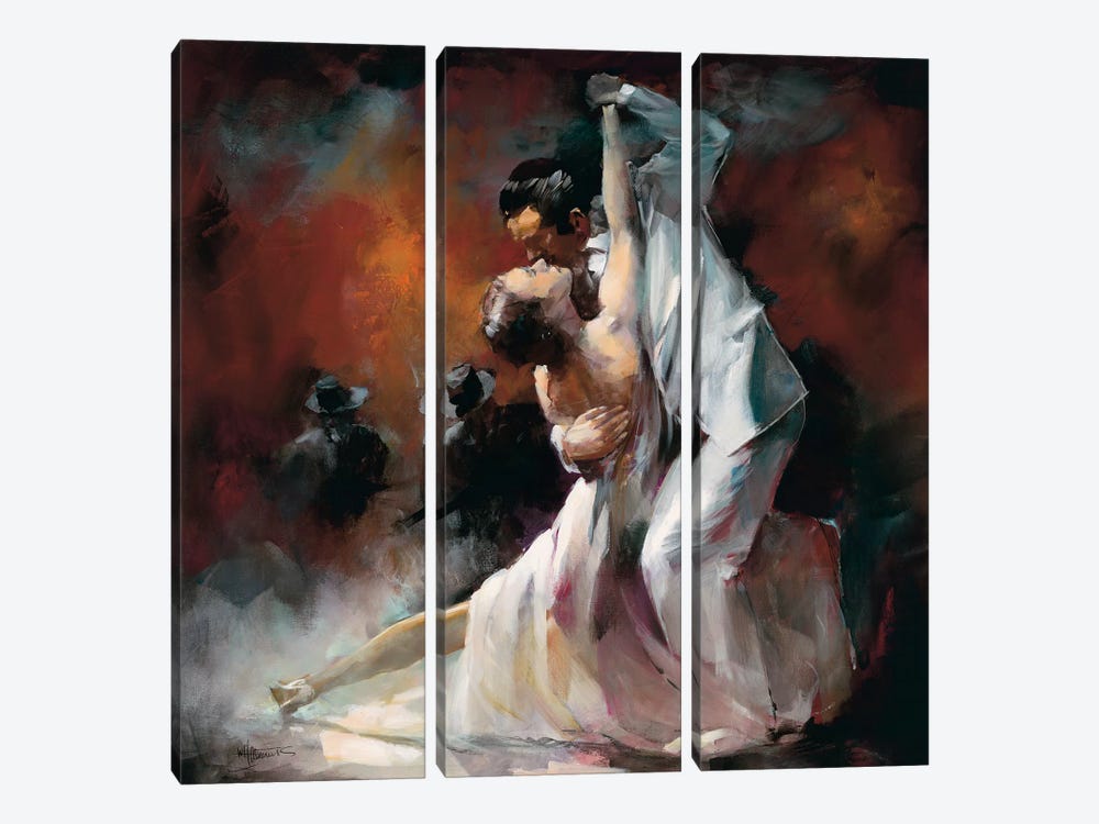 Tango Argentino I by Willem Haenraets 3-piece Canvas Art Print
