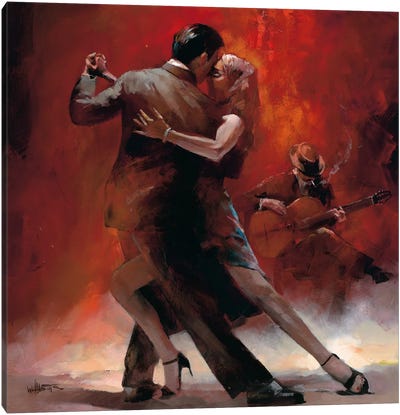 Red Tango II Canvas Wall Art by Christopher Clark