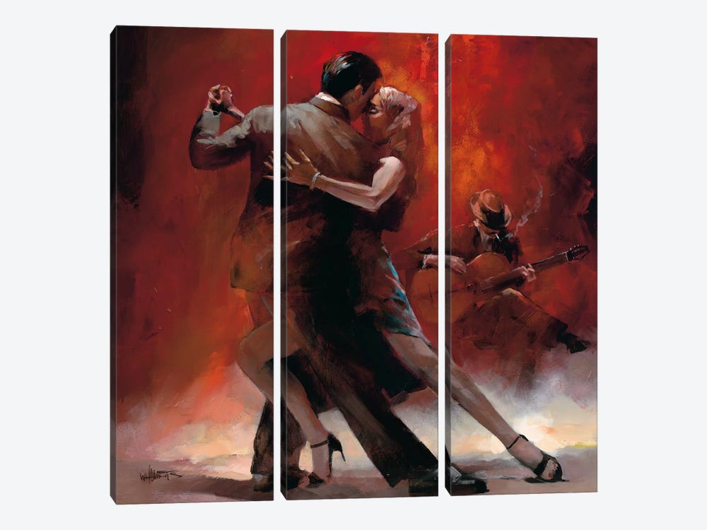 Tango Argentino II by Willem Haenraets 3-piece Canvas Wall Art