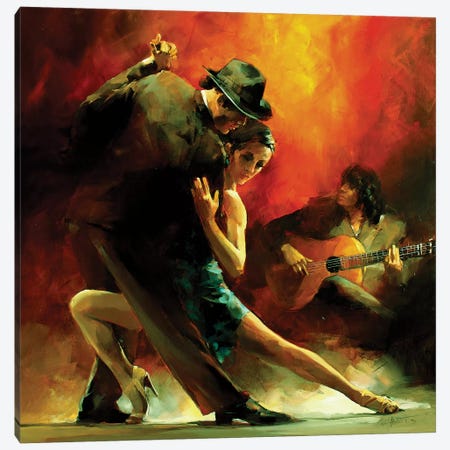Tango Argentino III Canvas Print #HAE72} by Willem Haenraets Canvas Art Print