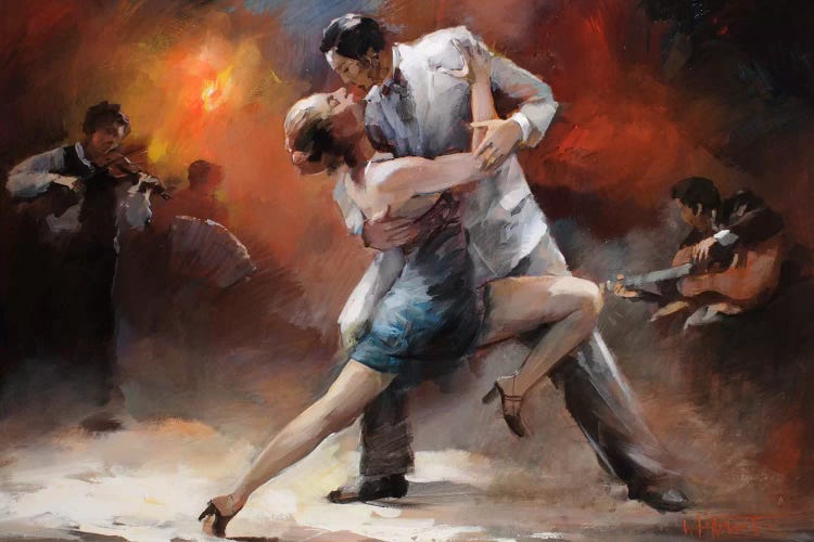 Tango Argentino IV Canvas Artwork by Willem Haenraets | iCanvas