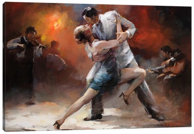 Tango Argentino IV Canvas Art Print - Tango Art