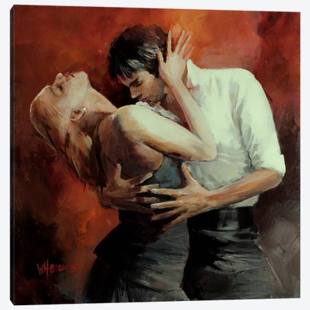 Tango Passion Canvas Print #HAE75} by Willem Haenraets Canvas Artwork