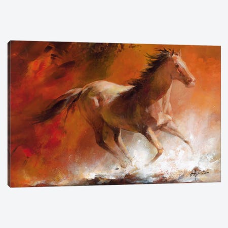 Wild Horses I Canvas Print #HAE83} by Willem Haenraets Canvas Artwork