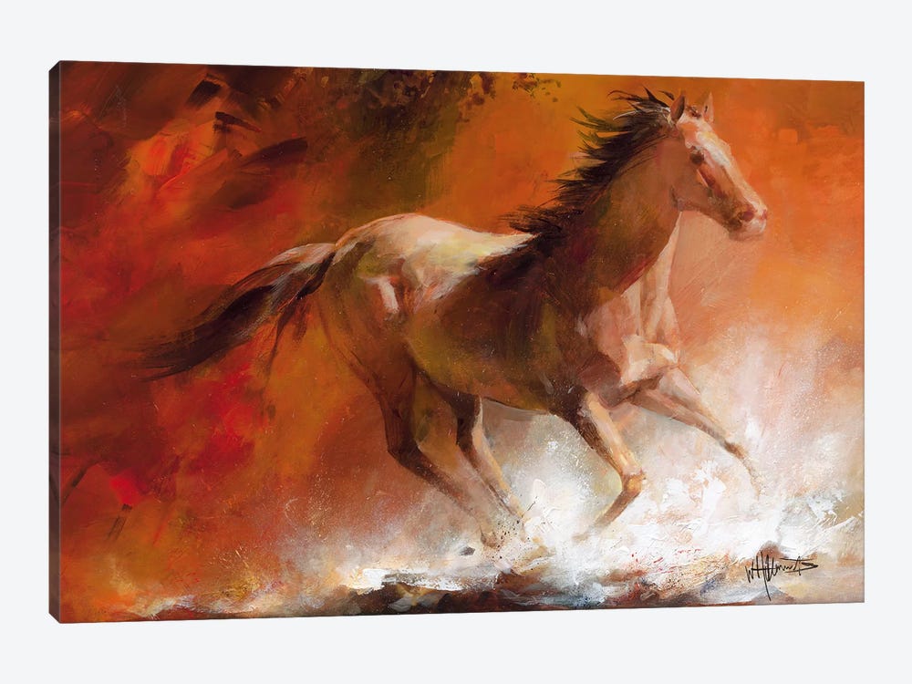 Wild Horses I by Willem Haenraets 1-piece Canvas Print
