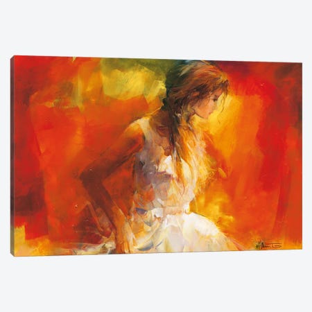 Young Girl I Canvas Print #HAE85} by Willem Haenraets Canvas Print
