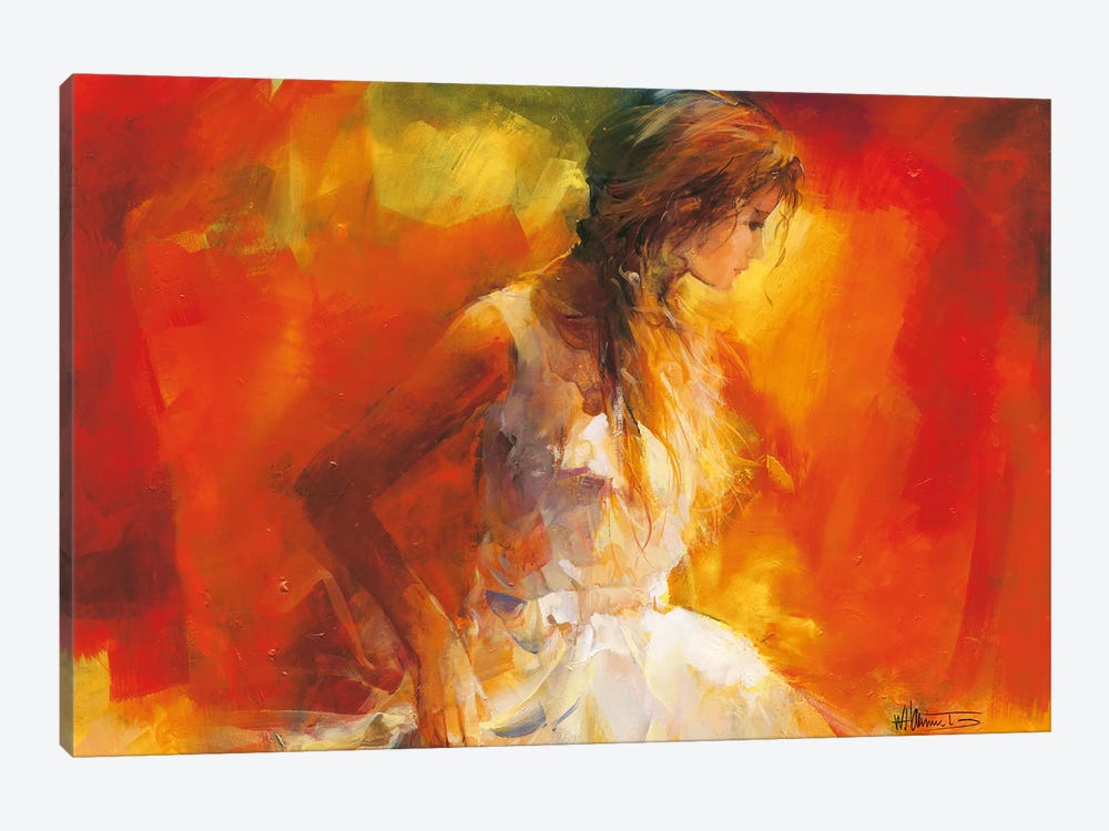 Young Girl I by Willem Haenraets 1-piece Canvas Print
