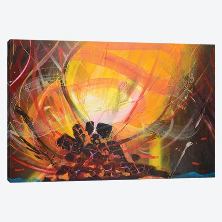 Bonfire Canvas Print #HAS1} by Harry Salmi Canvas Art Print