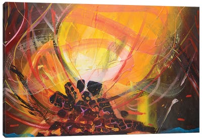 Bonfire Canvas Art Print - Harry Salmi