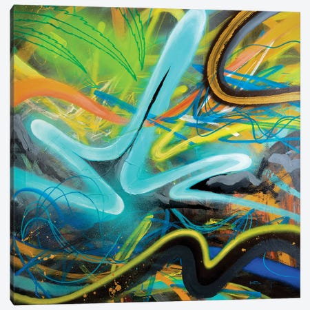 Tropical Zone Canvas Print #HAS20} by Harry Salmi Canvas Wall Art
