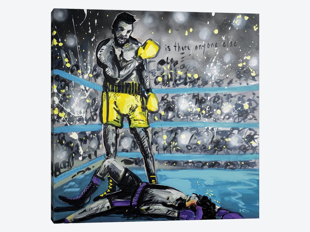 What A Fight by Harry Salmi 1-piece Canvas Print