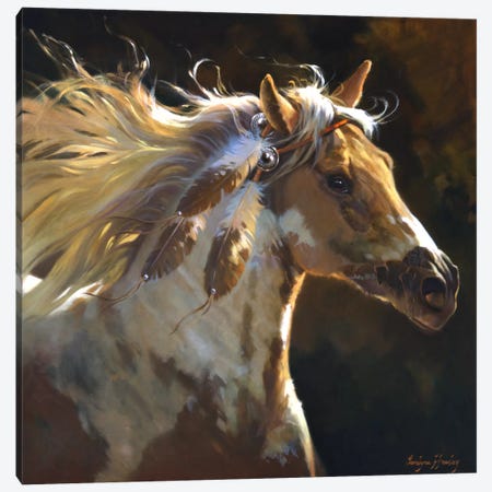 Spirit Horse Canvas Print #HAW3} by Carolyne Hawley Canvas Art Print