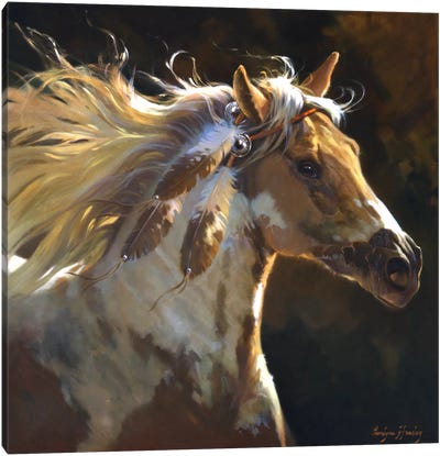 Spirit Horse Canvas Art Print - Western Décor